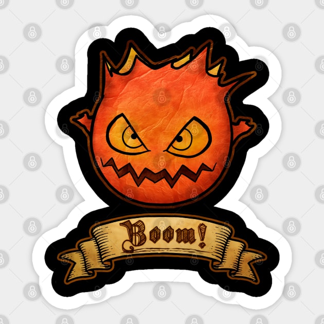 Boom ! Sticker by mcashe_art